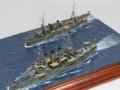 SMS Aspern und SMS Sankt Georg in Hampton Roads (1:700 WSW Modellbau)