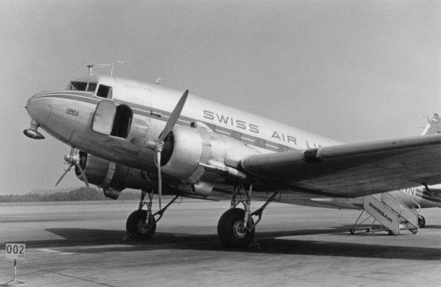 DC-3 HB-IRN der Swiss Air Lines (Foto Stephan Ehrbar)