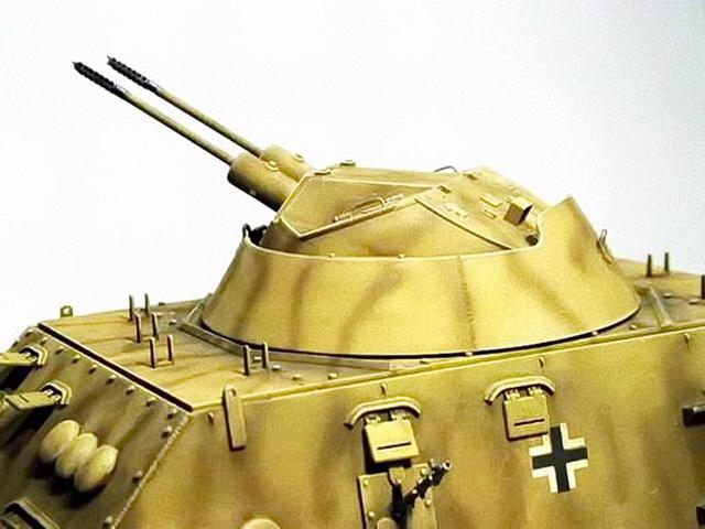 Panzerdraisine mit Flakturm