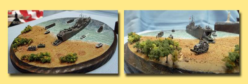 Miniatur- Diorama in exzellenter Ausführung und auf kleinstem Terrain