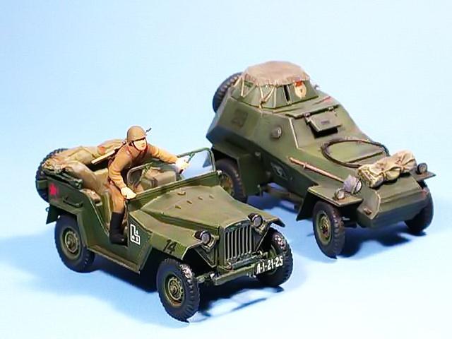Zwei auf dem gleichen Fahrgestell... GAZ-67 und BA-64
