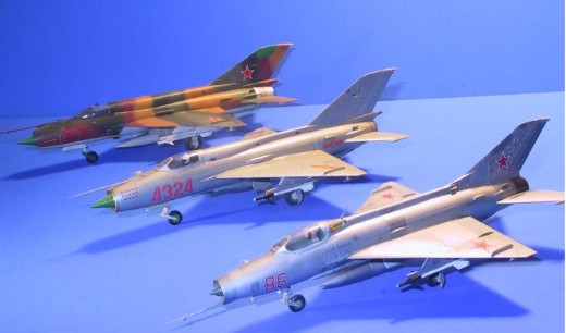 MiG-21, Versionen und Bausätze in 1:72