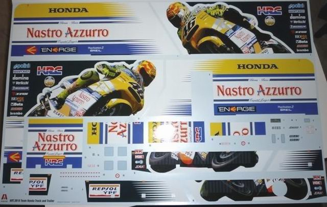 Italeri - Honda Nastro Azzuro Racing Truck&Trailer and motorcycle