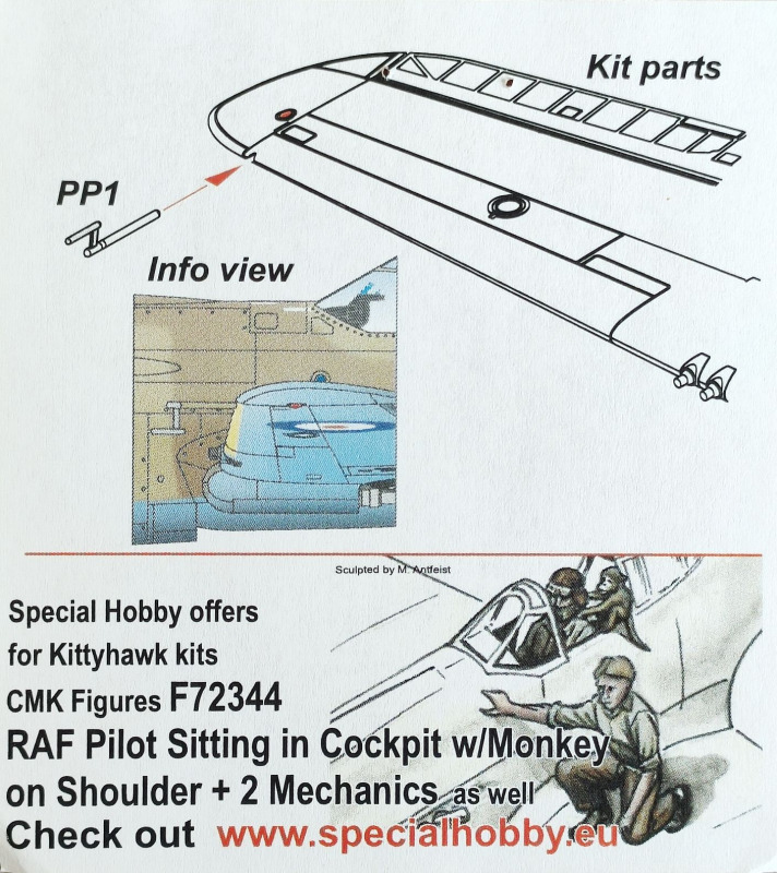 Special Hobby - RAF Kittyhawks Pitot Tube 2 pcs.