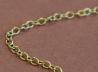 Fine brass chain with rounded links