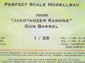 Jagdpanzer Kanone Gun Barrel