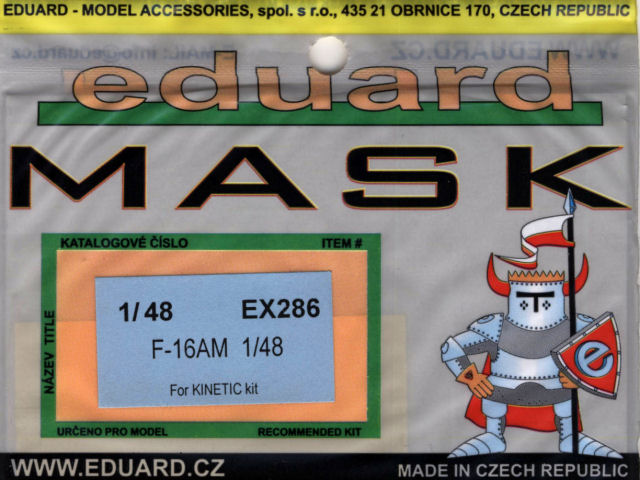 Eduard Mask - F-16AM Mask