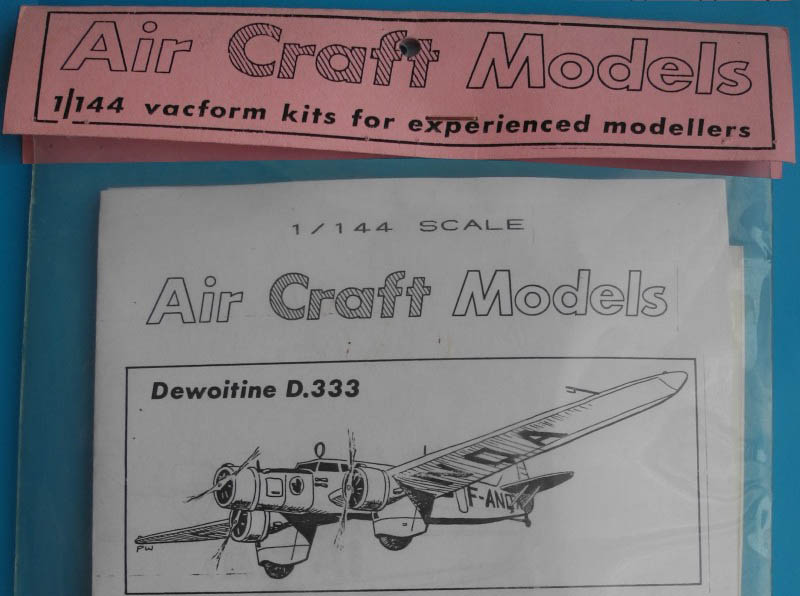 Air Craft Models - Dewoitine D.333