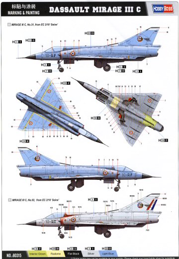 HobbyBoss - Dassault Mirage III C