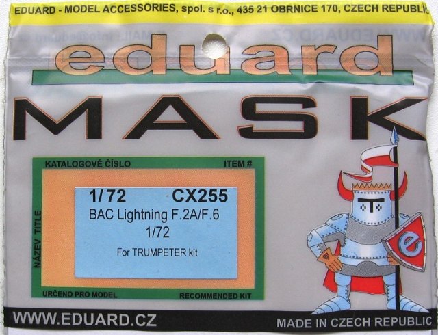 Eduard Mask - BAC Lightning F.6/F.2A Mask