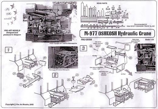 Pro Art Models - M-977 Oshkosh Hydraulic Crane
