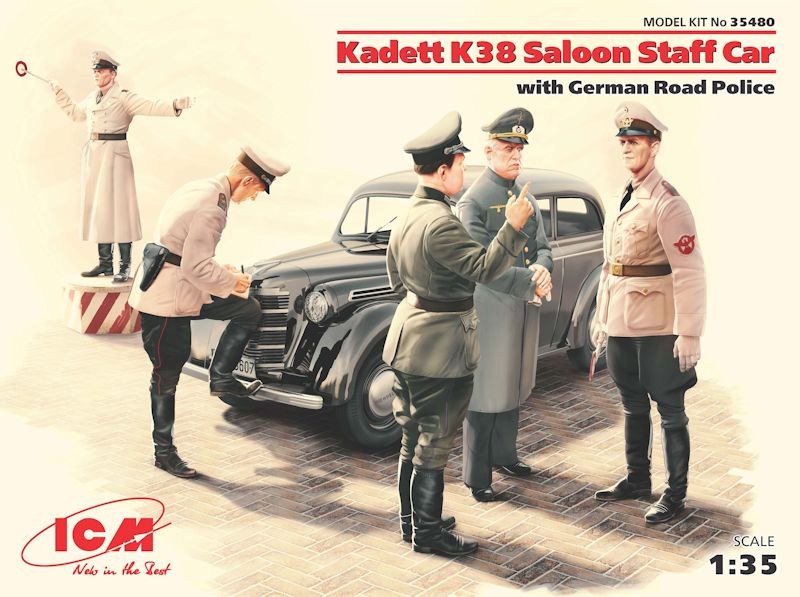 ICM - Kadett K38 Saloon Staff Car with German Road Police