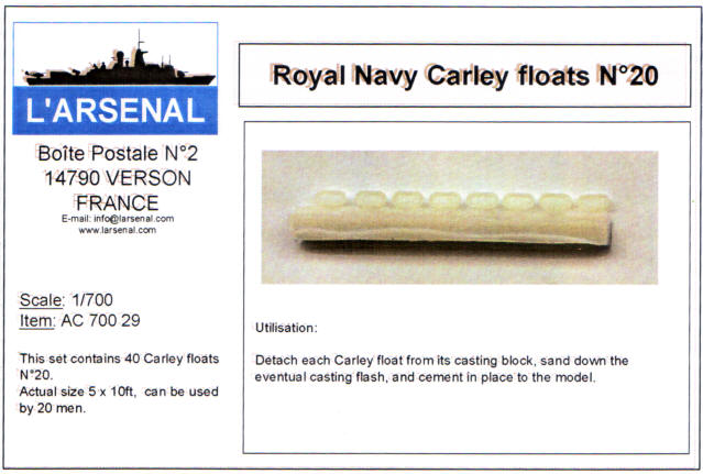 L'Arsenal - Royal Navy Carley Floats N°20
