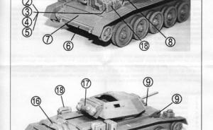 : Rüstsatz Crusader Mk.II CS Command Tank mit gedr. Geschütz