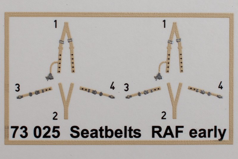 Eduard Ätzteile - Seatbelts RAF Early Super Fabric