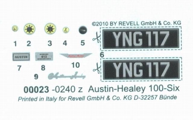 Revell - Austin Healey 100-Six