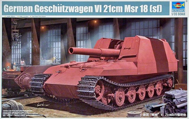 Trumpeter - German Geschützwagen VI 21cm Msr 18 (sf)