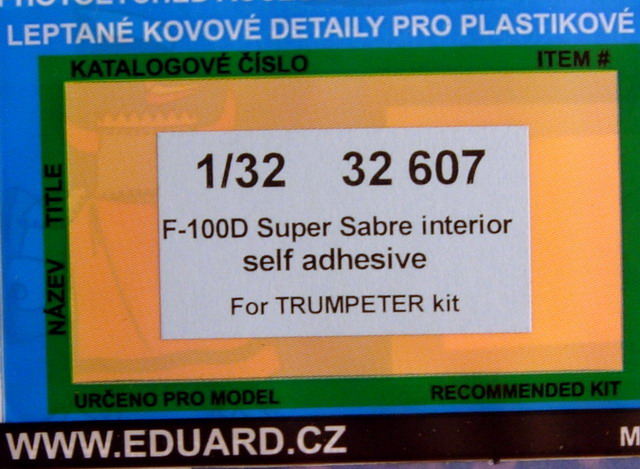 Eduard Ätzteile - F-100D Interior Self Adhesive