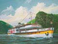 Paddle Steamer Raddampfer "GOETHE"