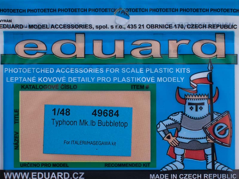 Eduard Ätzteile - Typhoon Mk.Ib Bubbletop Self Adhesive