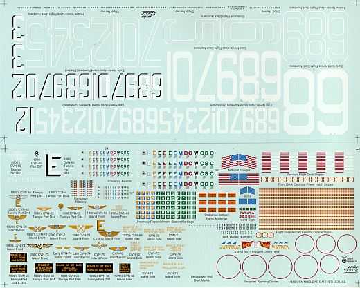 Gold Medal Models - Nuclear Carrier Decal