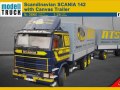 Scandinavian SCANIA 142 with Canvas Trailer