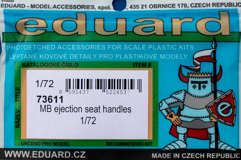 Eduard Ätzteile - MB ejection seat handles
