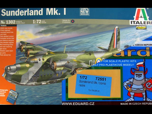 Eduard Ätzteile - Sunderland Mk.I bomb racks