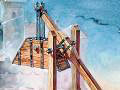 Bausatz: Belagerungsmaschine "Trebuchet"
