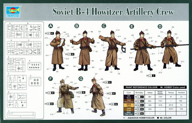 Trumpeter - Soviet B-4 Howitzer Artillery Crew