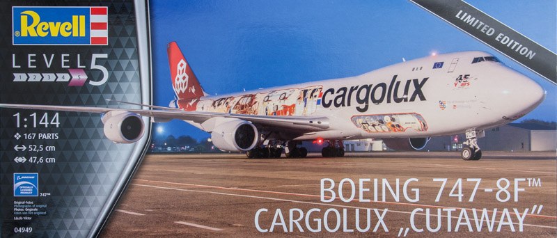 Revell - Boeing 747-8F Cargolux Cutaway Limited Edition