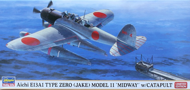 Hasegawa - Aichi E13A1 Type Zero (Jake) Model 11 w/Catapult