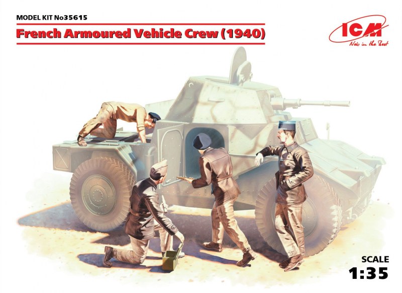 ICM - French Armoured Vehicle Crew (1940)