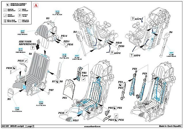 Der Schleudersitz besteht aus mehr als 20 Bauteilen!