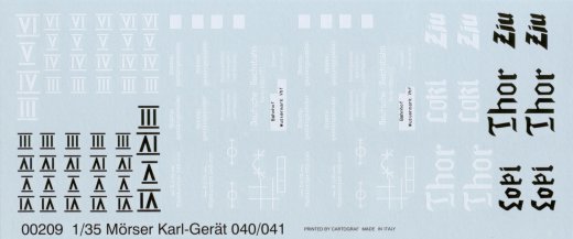 Trumpeter - Mörser "Karl", Gerät 040/041 (späte Ausführung) in Eisenbahnverlastung
