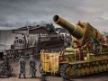 M�rser "Karl", Ger�t 040/041 (sp�te Ausf�hrung) in Eisenbahnverlastung