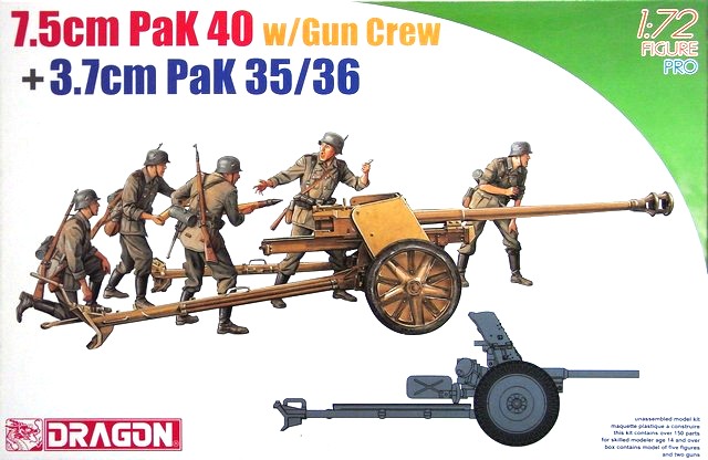 Dragon - 7.5cm PaK 40 w/Gun Crew + 3.7cmPaK 35/36