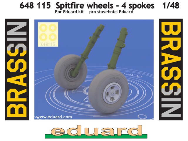 Eduard Brassin - Spitfire wheels - 4 spoke 