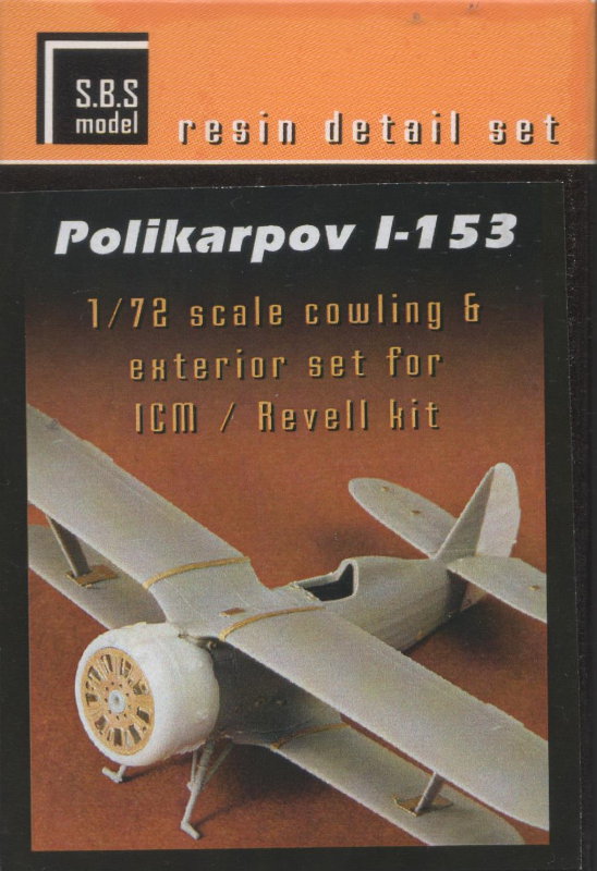 S.B.S Model - Polikarpov I-153 cowling & exterior set