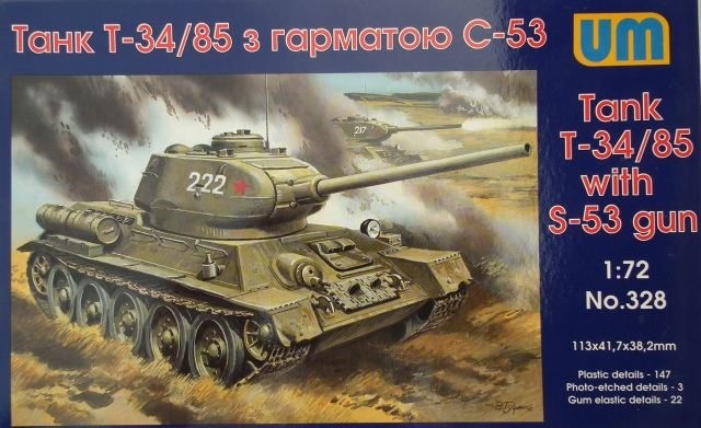 UM Unimodel - Tank T-34/85 with S-53 gun
