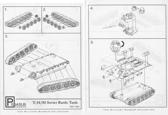 Pegasus Hobbies - T-34/85 Soviet Battle Tank