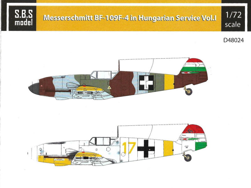 S.B.S Model - Messerschmitt BF-109F-4 in Hungarian Service Vol.I