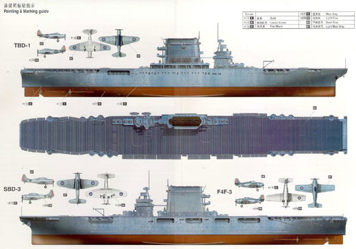 Trumpeter - USS Lexington CV-2