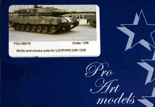 Pro Art Models - Leopard 2A5 / A6 skirts and smoke pots
