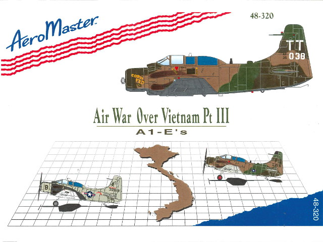 Aeromaster Decals - Airwar Over Vietnam Pt. III - A-1Es