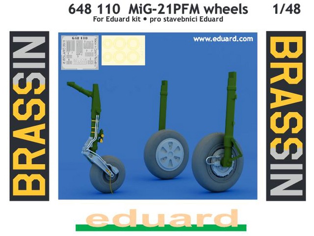 Eduard Brassin - MiG-21PFM wheels