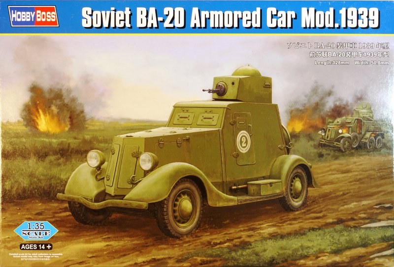 HobbyBoss - Soviet BA-20 Armored Car Mod.1939