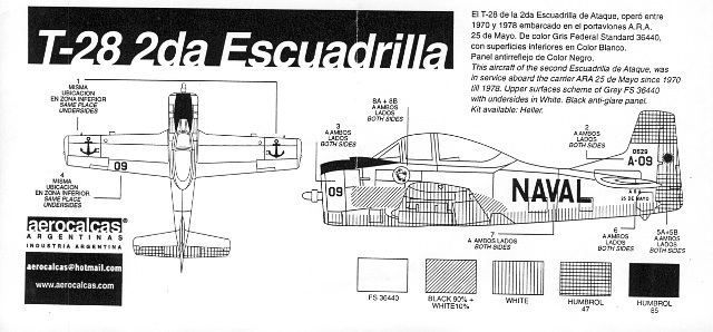 Aerocalcas - Meteor / Super Etendard / T-28 2da Escadrilla