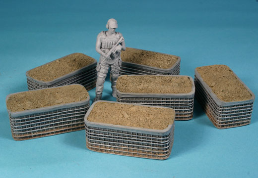 Pro Art Models - Sandbag Armored Wall 03