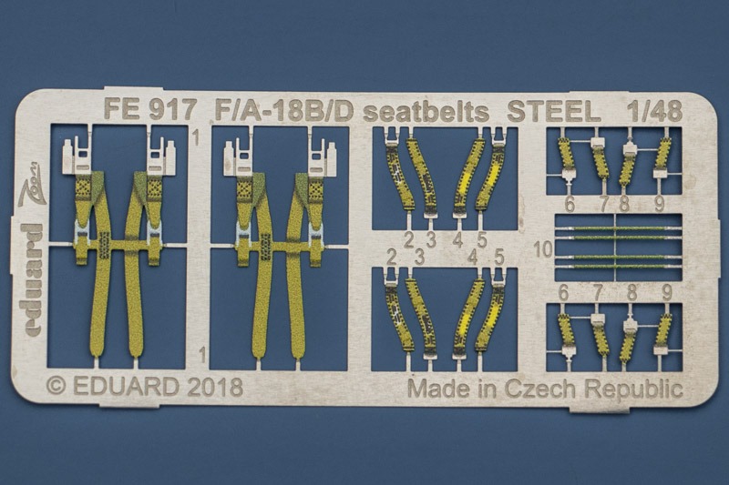 Eduard Ätzteile - F/A-18B/D seatbelts